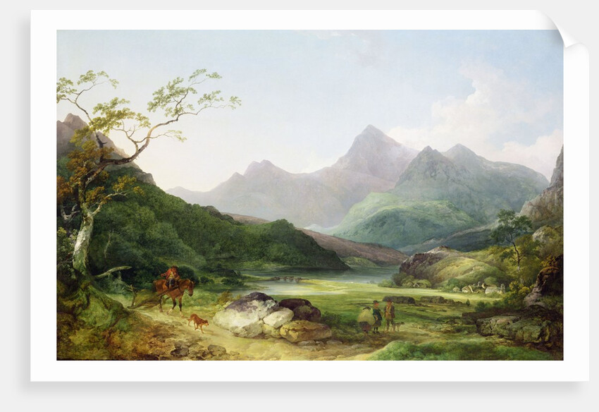A View of Snowdon from Capel Curig by Philip James de Loutherbourg