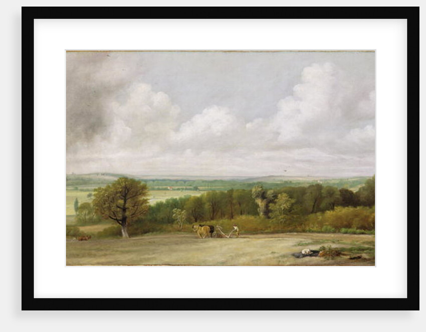 Landscape: Ploughing Scene in Suffolk c.1824 by John Constable