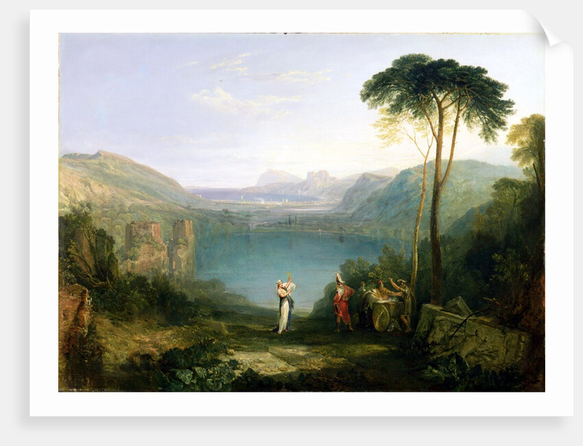 Lake Avernus: Aeneas and the Cumaean Sibyl, c.1814-5 by Joseph Mallord William Turner