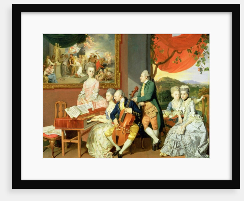 George, 3rd Earl Cowper, with the Family of Charles Gore, c.1775 by Johann Zoffany