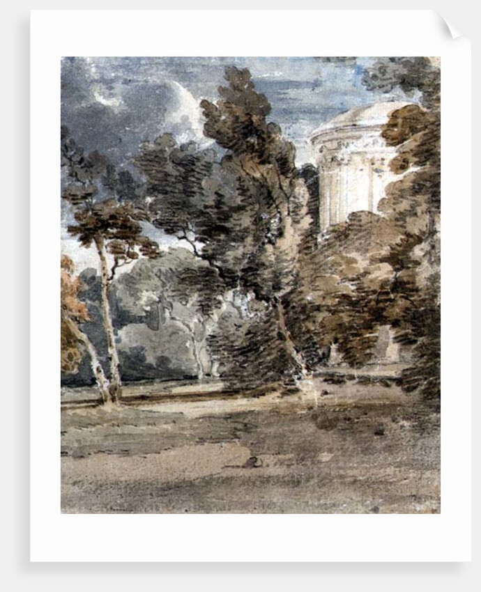 A Temple in Harewood Park, c.1798 by Thomas Girtin