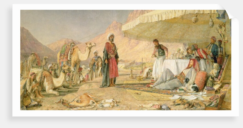 A Frank Encampment in the Desert of Mount Sinai, 1842, 1856 by John Frederick Lewis