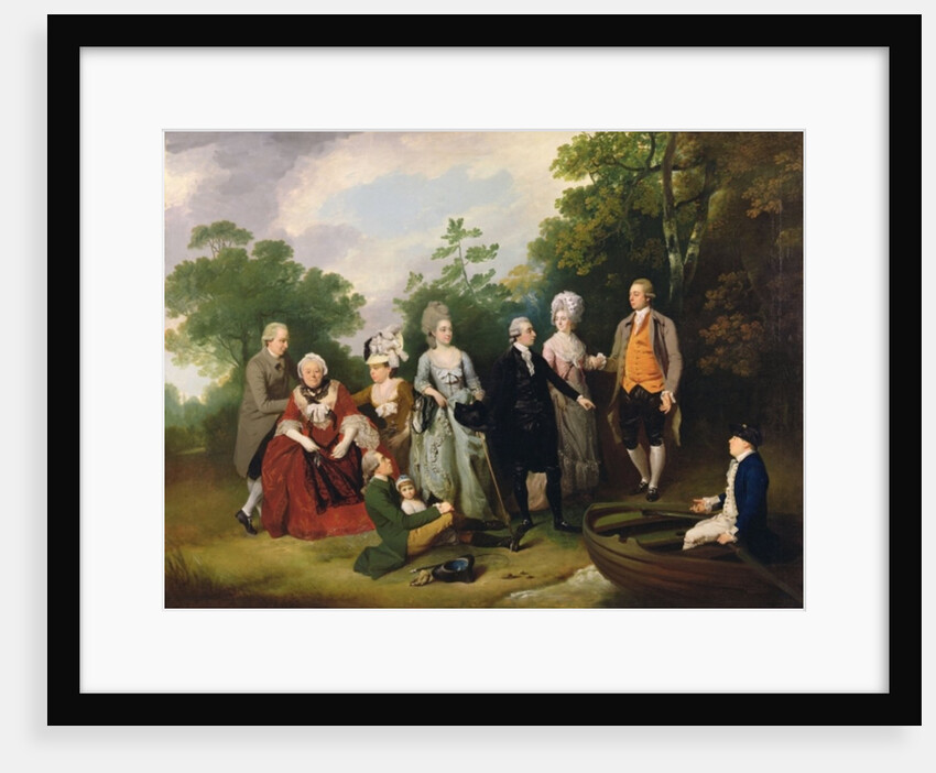 The Oliver and Ward Families in a Garden, c.1788 by Francis Wheatley
