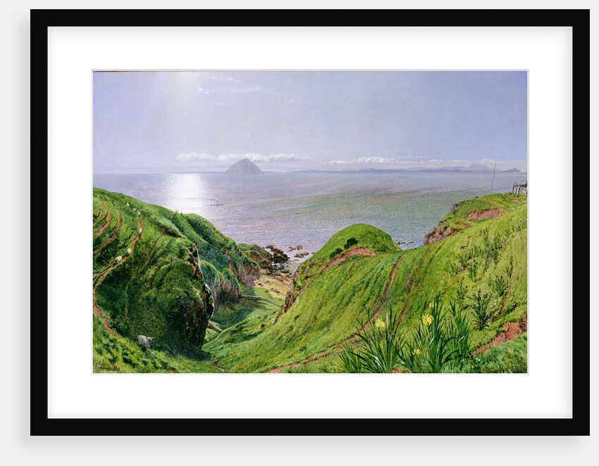 A View of Ailsa Craig and the Isle of Arran, 1860 by William Bell Scott