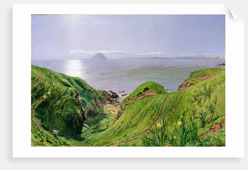 A View of Ailsa Craig and the Isle of Arran, 1860 by William Bell Scott