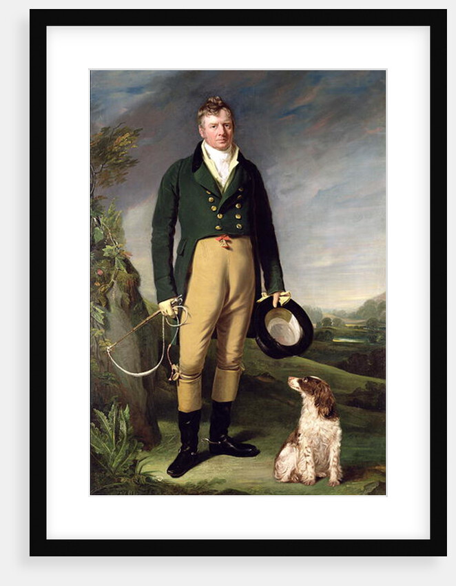 An Unknown Man With his Dog, 1815 by William Owen