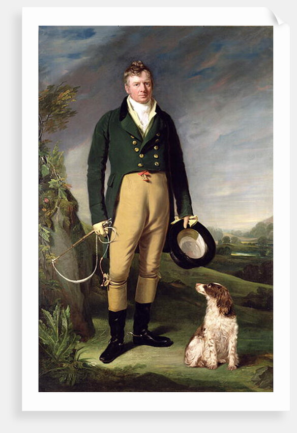 An Unknown Man With his Dog, 1815 by William Owen