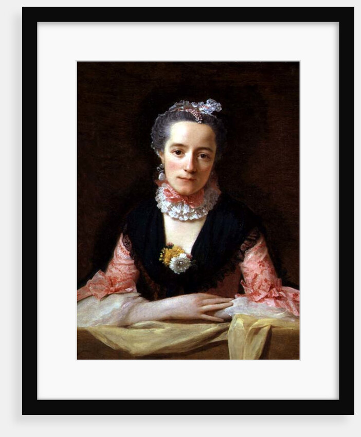 An Unknown Woman in a Pink Dress by Allan Ramsay