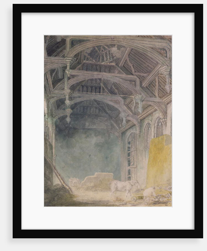 Interior of St. John's Palace, Eltham, c.1793 by Joseph Mallord William Turner
