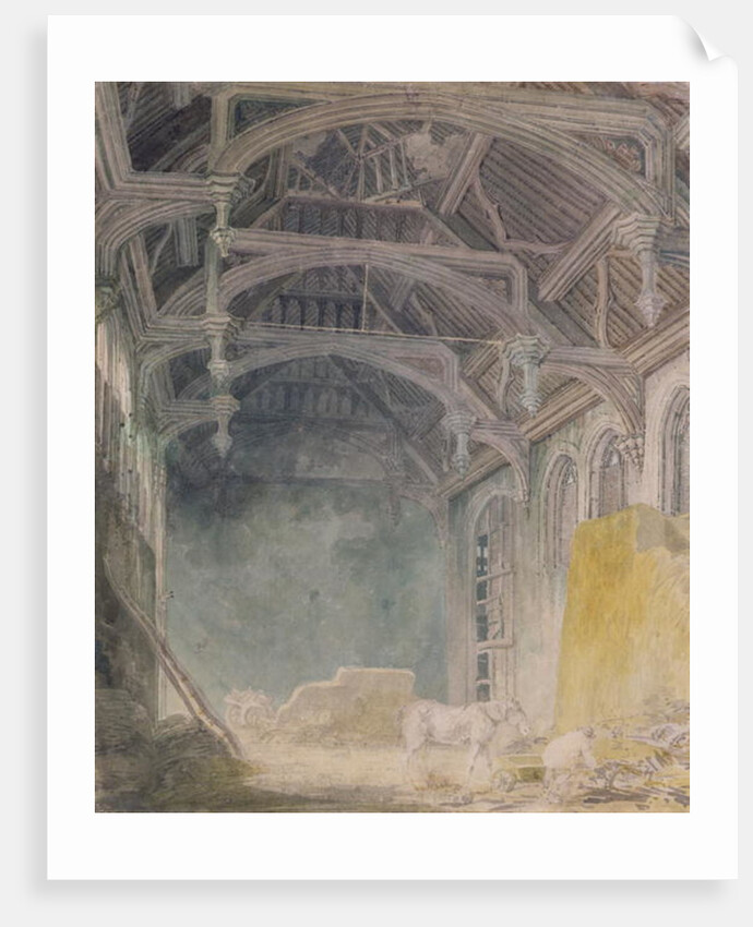 Interior of St. John's Palace, Eltham, c.1793 by Joseph Mallord William Turner