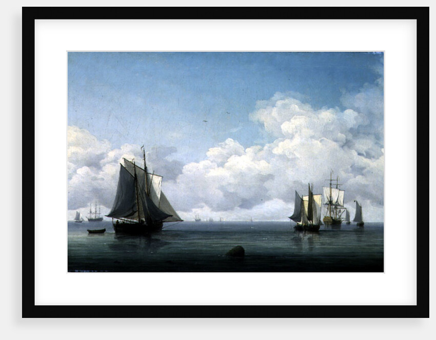 Fishing Boats in a Calm Sea, c.1745-59 by Charles Brooking
