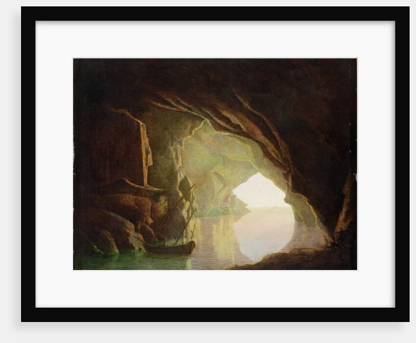 A Grotto in the Gulf of Salerno, Sunset, c.1780-1 by Joseph Wright of Derby