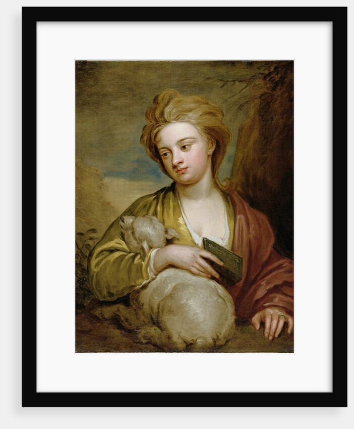 Portrait of a Woman as St. Agnes, traditionally identified as Catherine Voss, c.1705-10 by Godfrey Kneller