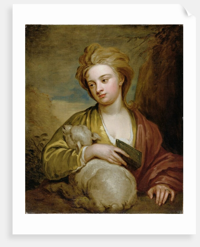 Portrait of a Woman as St. Agnes, traditionally identified as Catherine Voss, c.1705-10 by Godfrey Kneller