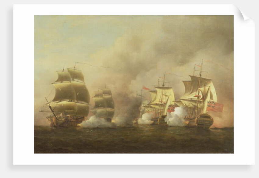 Action Off the Cape of Good Hope, March 9th, 1757 by Samuel Scott