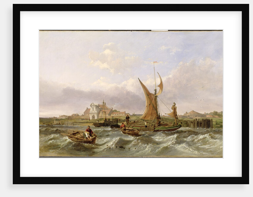 Tilbury Fort - Wind Against the Tide, 1853 by William Clarkson Stanfield