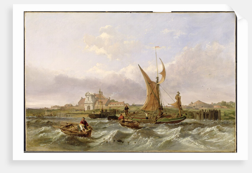 Tilbury Fort - Wind Against the Tide, 1853 by William Clarkson Stanfield