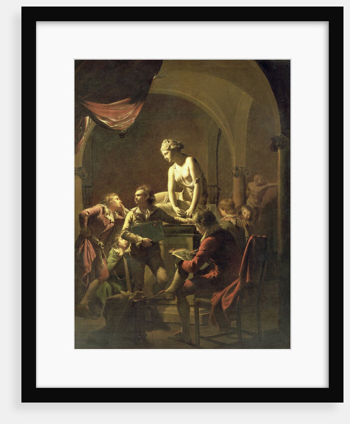 An Academy by Lamplight, c.1768-69 by Joseph Wright of Derby