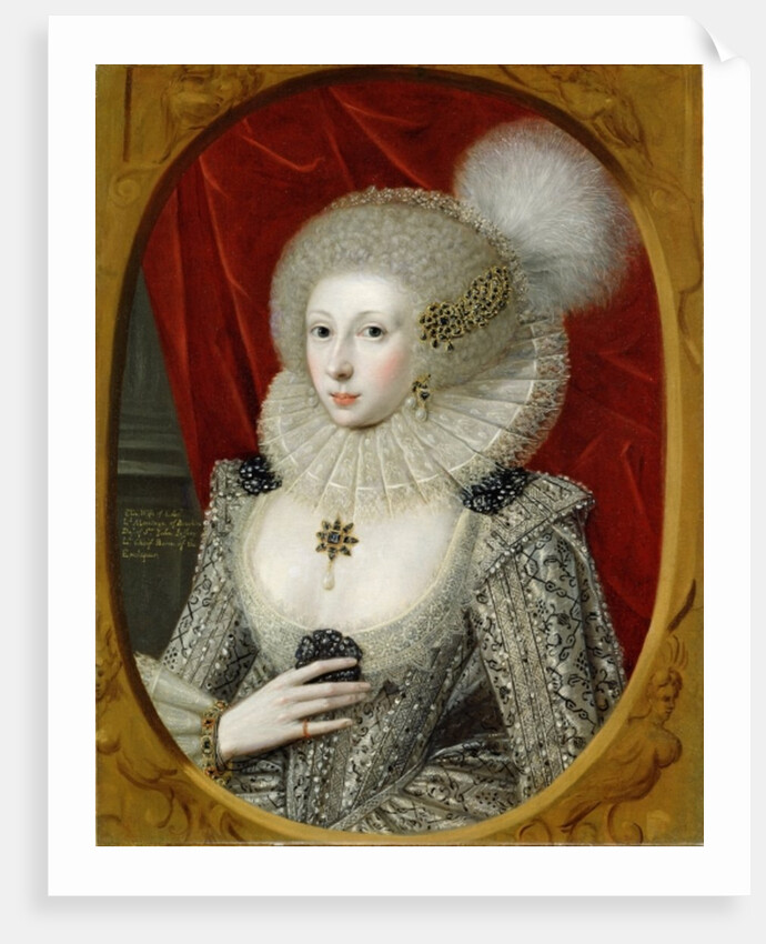 Portrait of a woman, possibly Frances Cotton, Lady Montagu, of Boughton Castle, Northamptonshire by Robert the Elder (attr. to) Peake