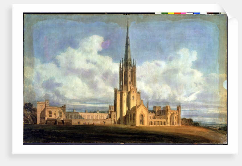Projected Design for Fonthill Abbey, Wiltshire, 1798 by J. M. W. and Wyatt James (1746-1813) Turner