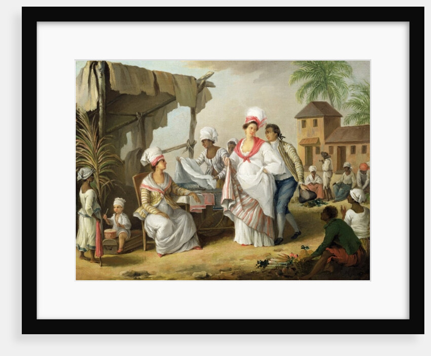 Linen Market, Roseau, Dominica, c.1780 by Agostino Brunias