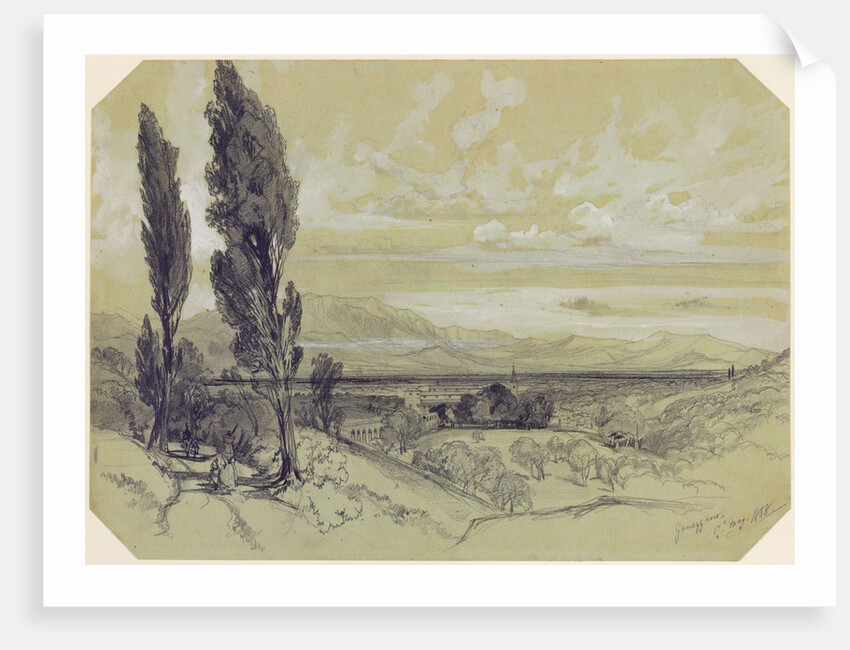 Genezzano, 17 May 1838 by Edward Lear