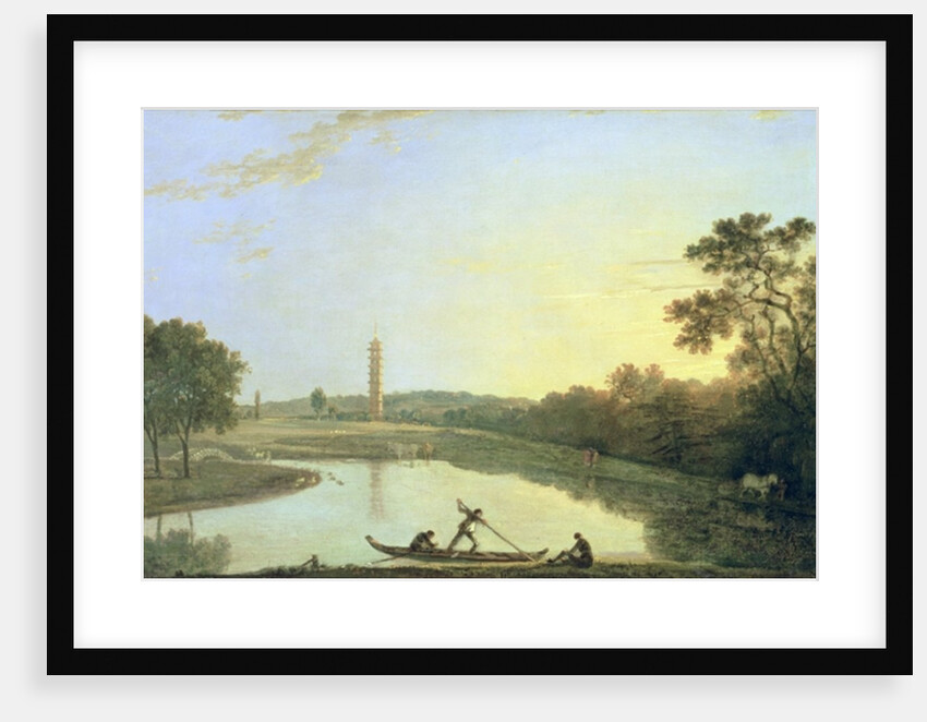 Kew Gardens: The Pagoda and Bridge, 1762 by Richard Wilson