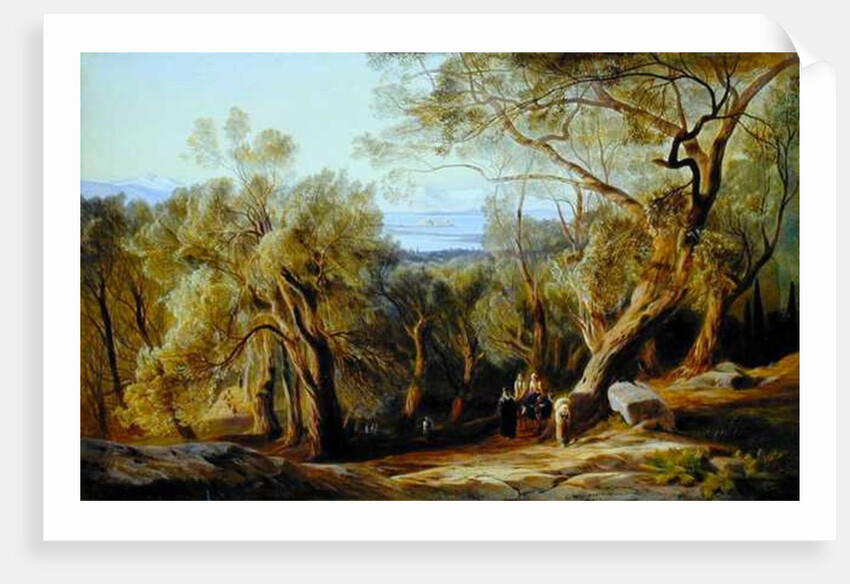 Corfu from Santa Decca, 1862 by Edward Lear