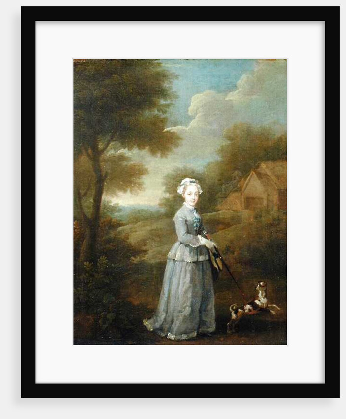 Miss Wood with her Dog, c.1730 by William Hogarth