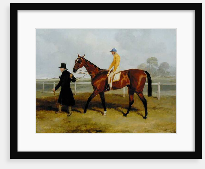 Sir Tatton Sykes Leading in the Horse 'Sir Tatton Sykes', with William Scott Up, 1846 by Harry Hall