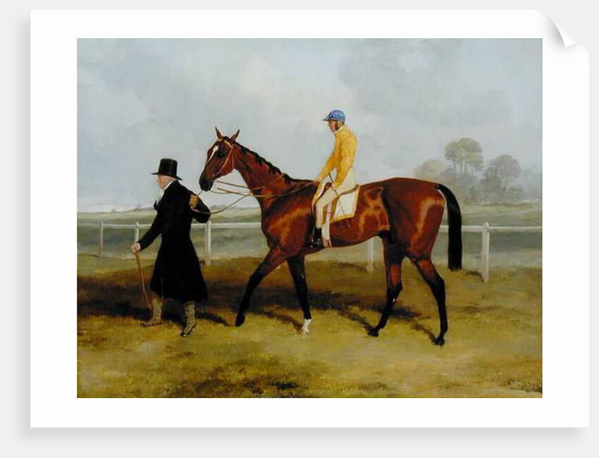 Sir Tatton Sykes Leading in the Horse 'Sir Tatton Sykes', with William Scott Up, 1846 by Harry Hall
