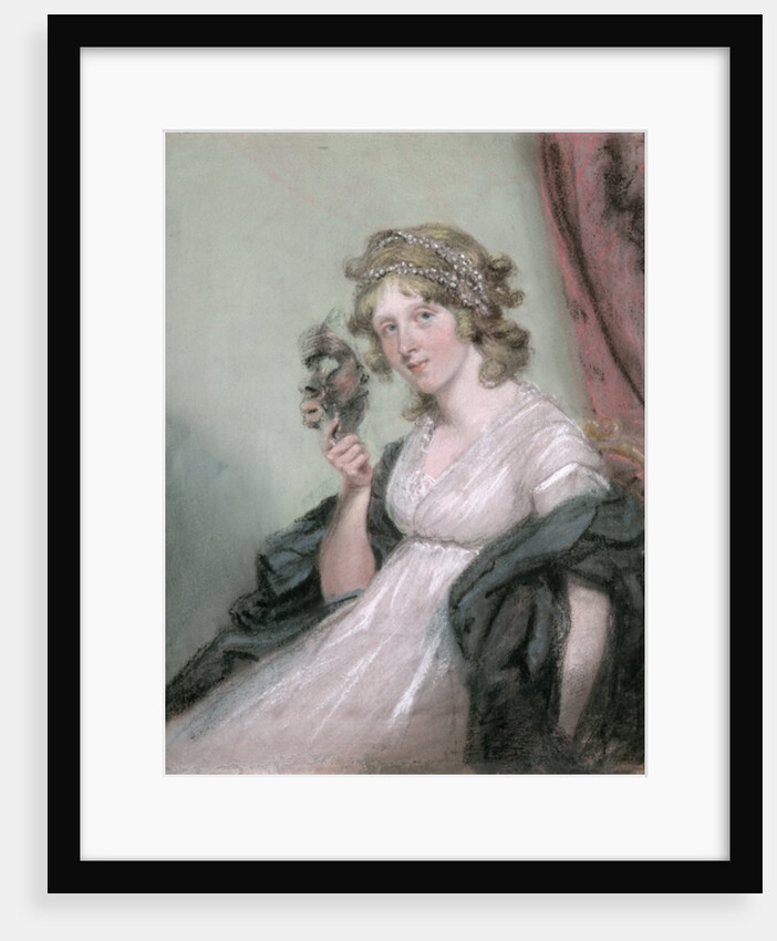A Lady Holding a Negro Mask, c.1795-80 by John Raphael Smith