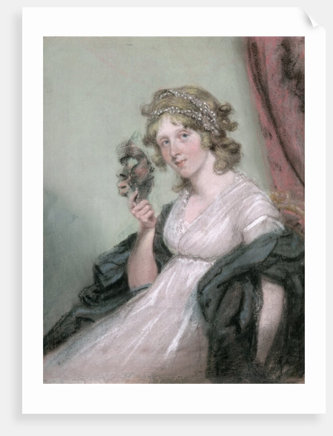 A Lady Holding a Negro Mask, c.1795-80 by John Raphael Smith