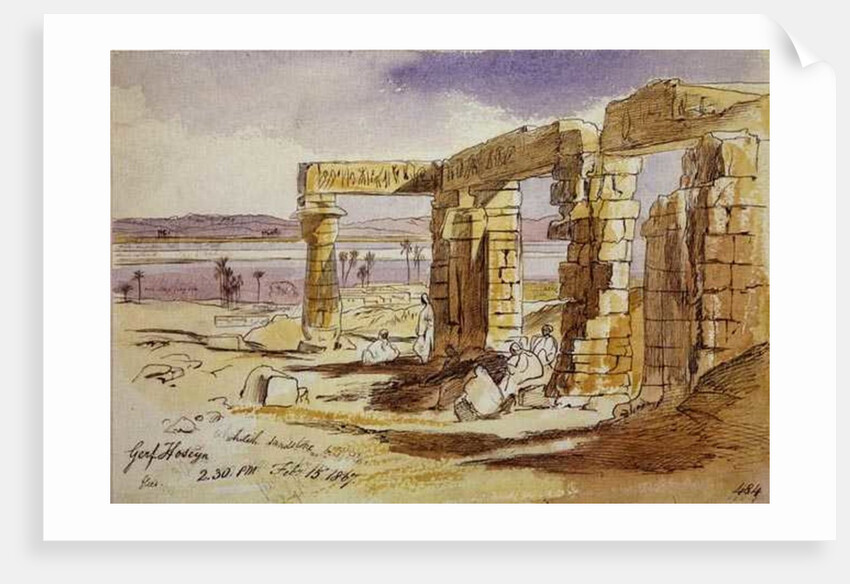 Garf Hoseyn, 2.30pm, 15th February 1867 by Edward Lear