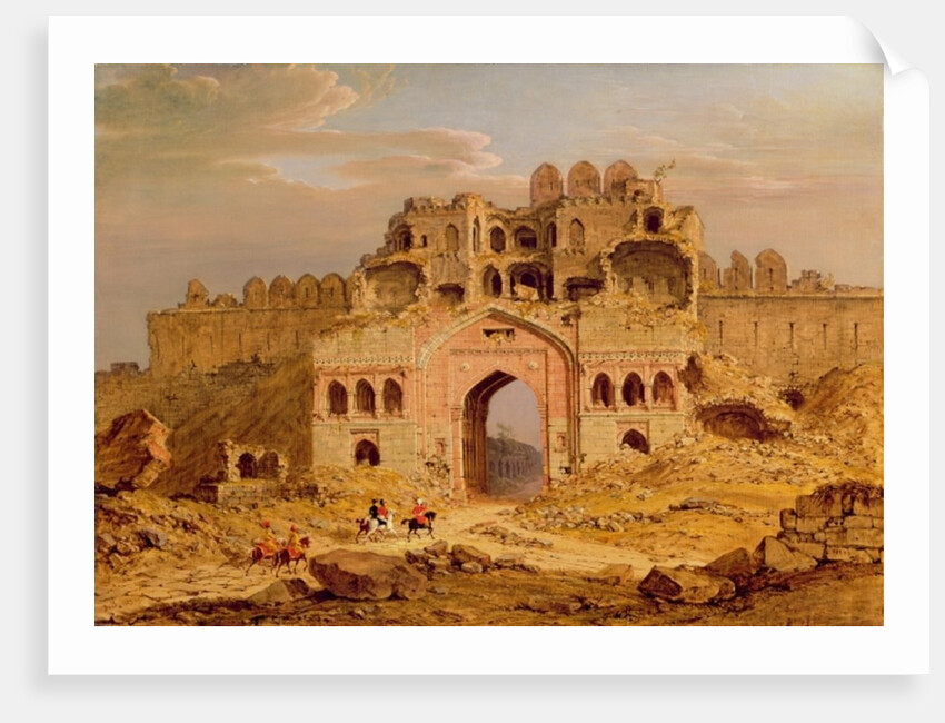 Inside the Main Entrance of the Purana Qila, Delhi, 1823 by Robert Smith