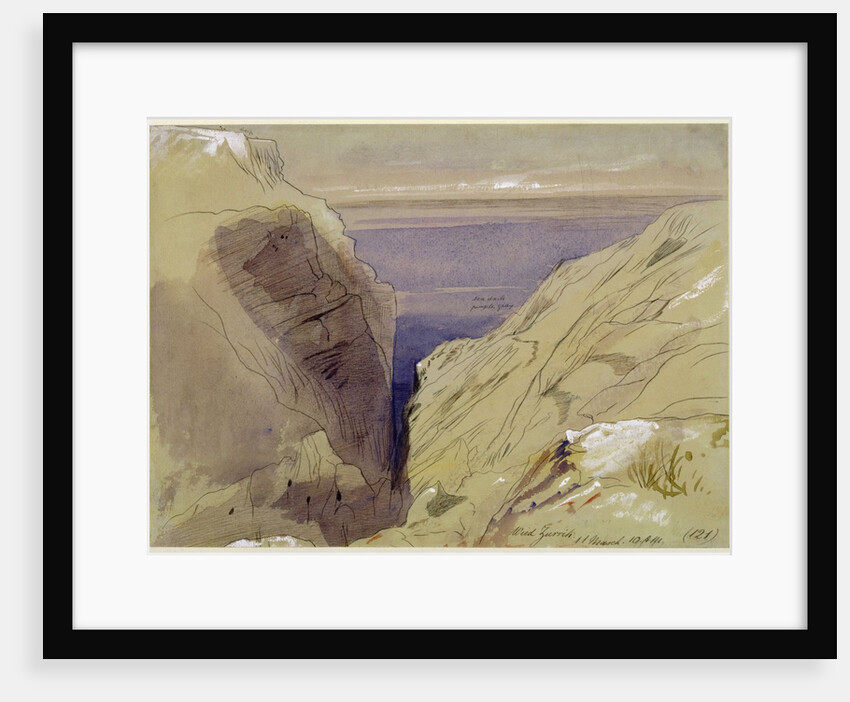 Wied Zurrik, Malta, 10 am, 11th March by Edward Lear