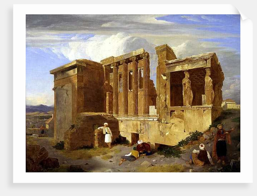 The Erechtheum, Athens, with Figures in the Foreground, 1821 by Charles Lock Eastlake