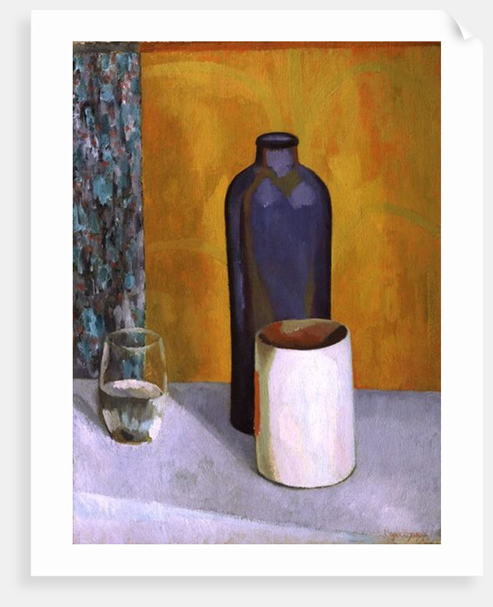 Still Life with a Blue Bottle, 1917 by Roger Eliot Fry