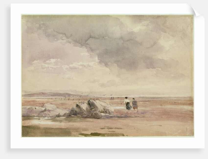 On Lancaster Sands, Low Tide, c.1840-47 by David Cox