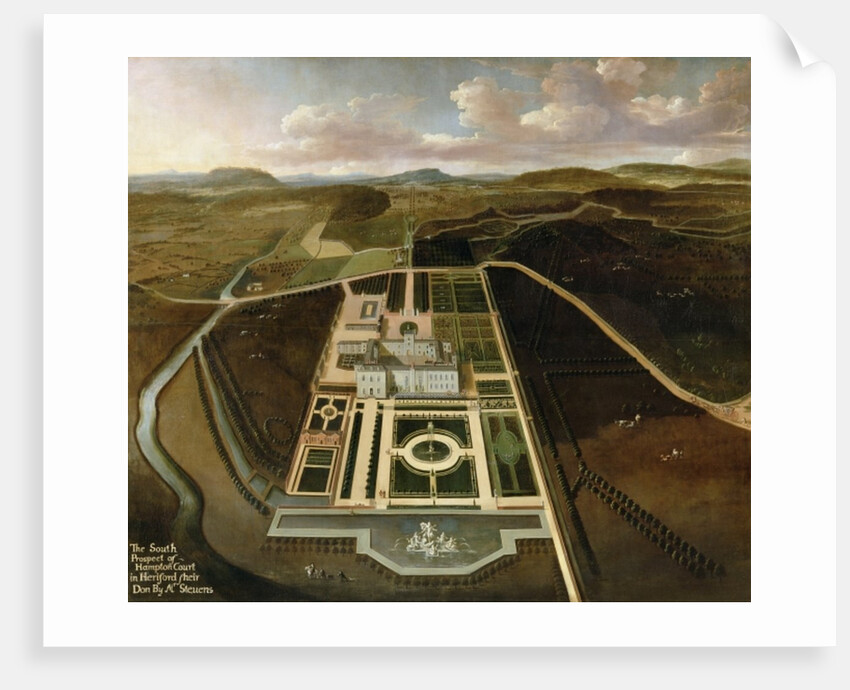 South Prospect of Hampton Court, Herefordshire, c.1705 by John Stevens