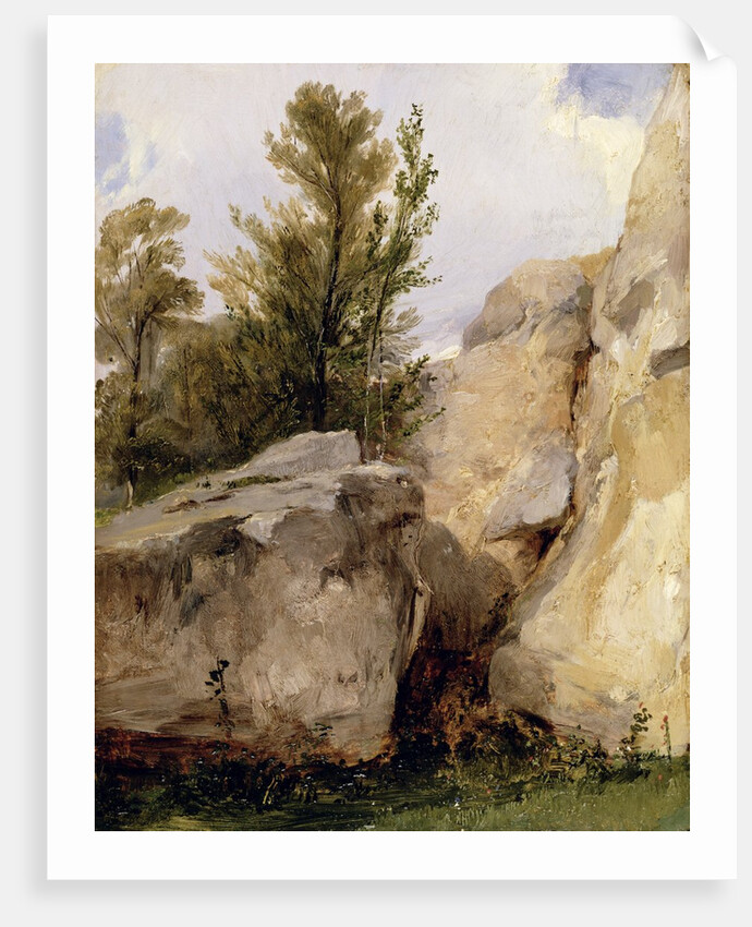 In the Forest of Fontainebleau, c.1825 by Richard Parkes Bonington