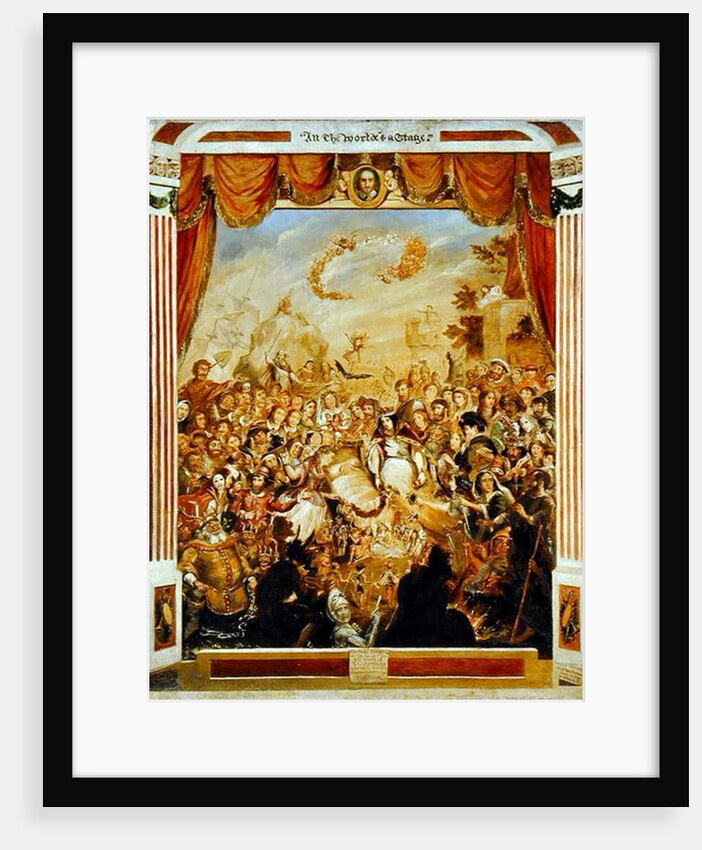 The First Appearance of William Shakespeare on the Stage of the Globe with Part of his Dramatic Company in 1564, 1864-65 by George Cruikshank