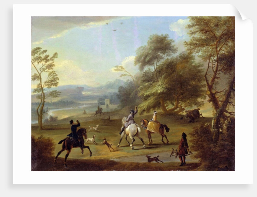 A Hawking Party, c.1690 by Jan Wyck