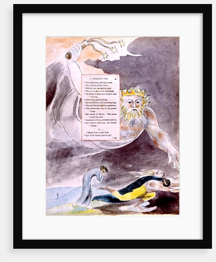 The Bard, A Pindaric Ode: 'O'er thy Country Hangs, The Scourge of Heaven by William Blake
