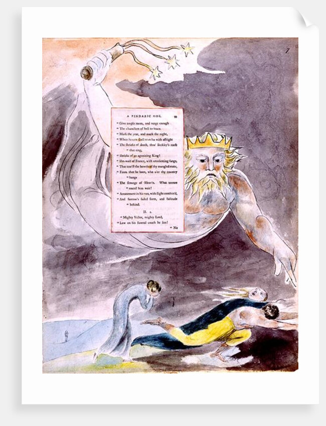 The Bard, A Pindaric Ode: 'O'er thy Country Hangs, The Scourge of Heaven by William Blake