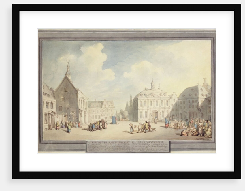 The Market Place at Juliers in Westphalia, 1791 by Thomas Rowlandson