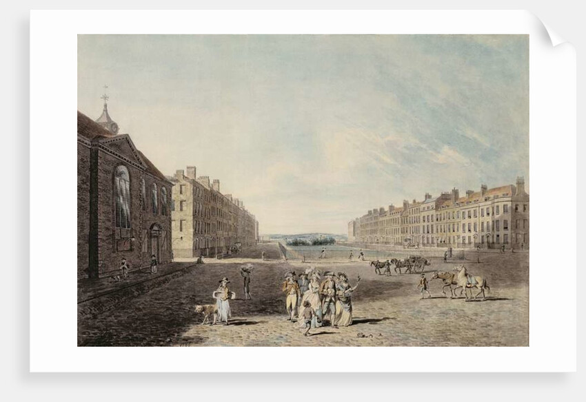 Queen Square, London, 1786 by Edward Dayes