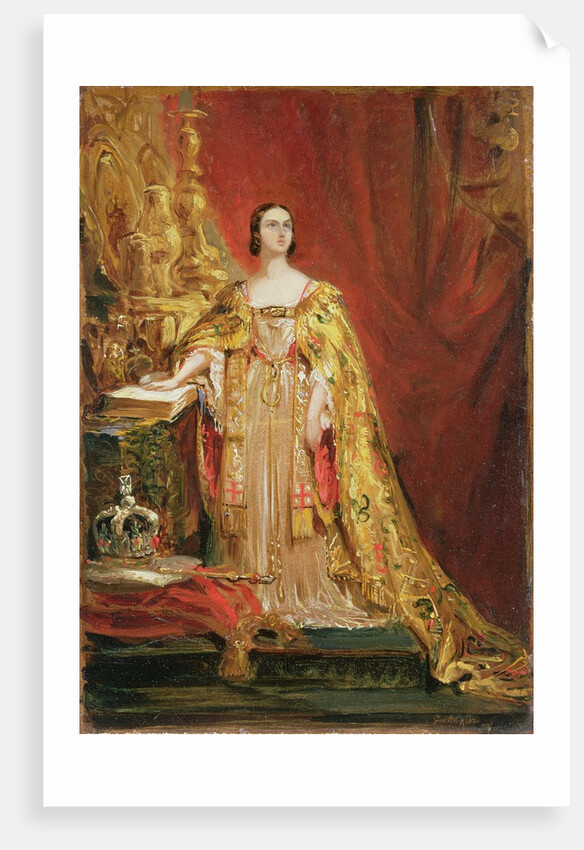 Queen Victoria Taking the Coronation Oath, 28th June 1838 by George Hayter