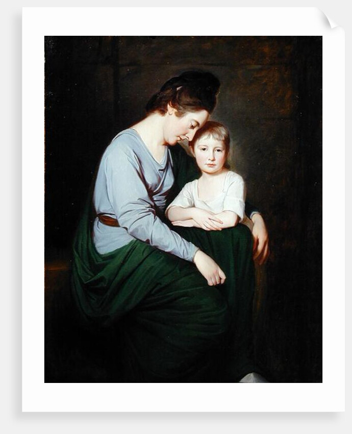 Ann Wilson with her Daughter, Sybill, c.1776-77 by George Romney