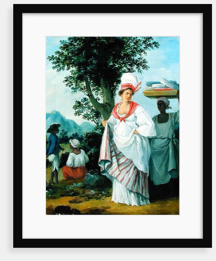 West Indian Creole Woman with her Black Servant, c.1780 by Agostino Brunias